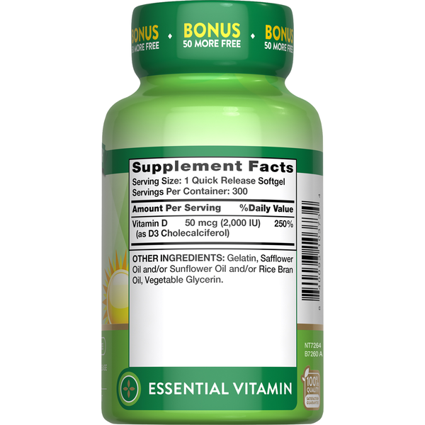 Nature's Truth Vitamin D3 Softgel