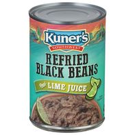 Kuner's Black Beans, Refried, Real Lime Juice️