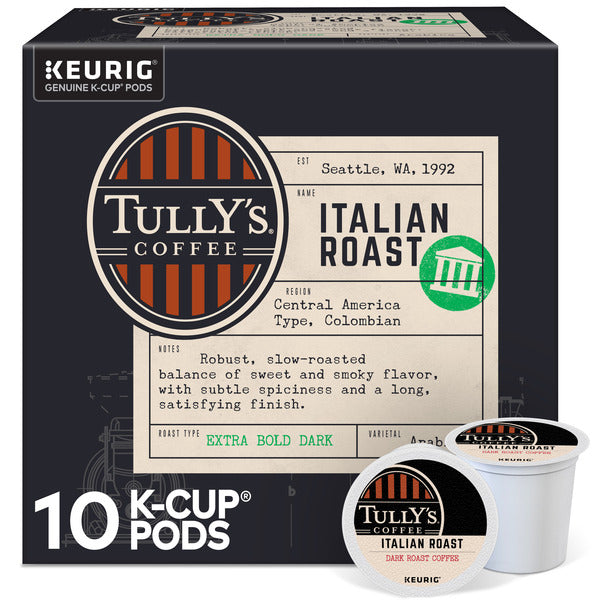 Tully's Coffee Italian Roast K-Cup Pods