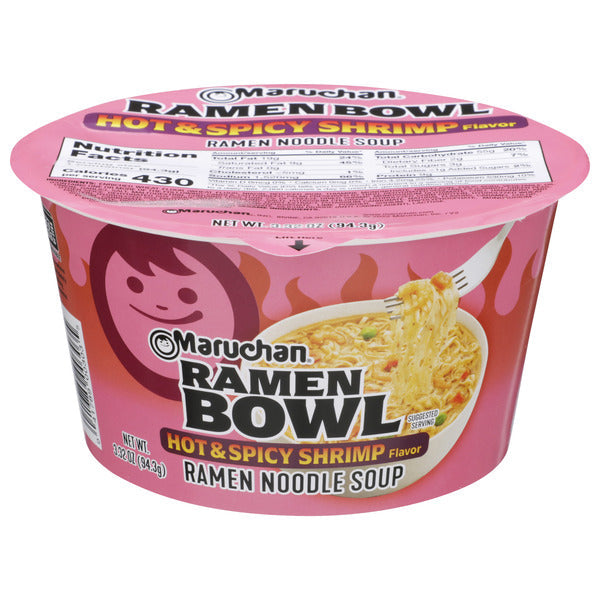 Maruchan Ramen Bowl, Hot & Spicy Shrimp