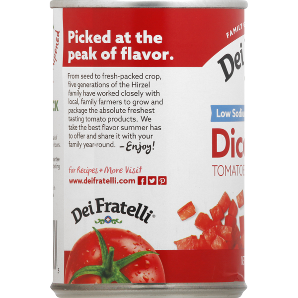 Dei Fratelli Tomatoes, Low Sodium, Diced