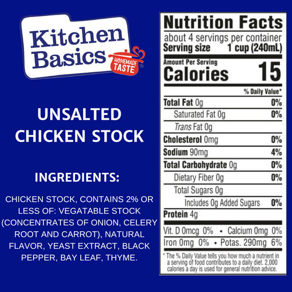 Kitchen Basics Unsalted Chicken Stock