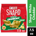 Cheez-It Snap'd Sharp White Cheddar Cheesy Baked Chips, Extra Crunchy, 7.5 oz