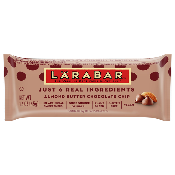 LÄRABAR Fruit & Nut Bar, Almond Butter Chocolate Chip