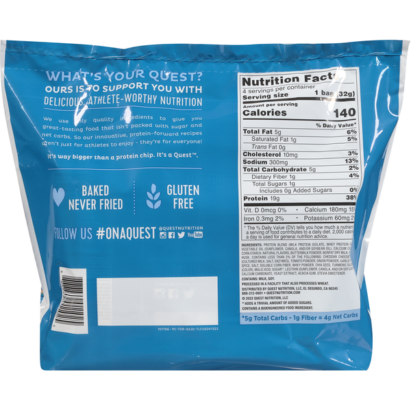 Quest Protein Chips, Ranch Flavor, Tortilla Style