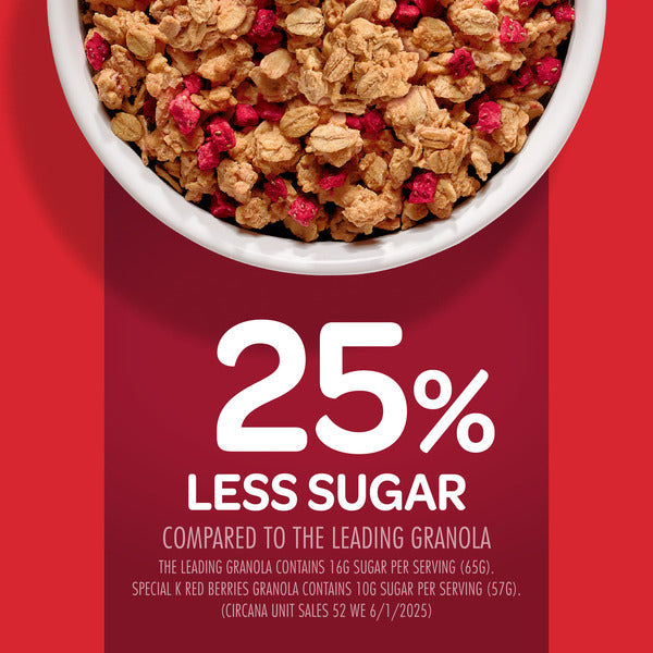 Kellogg’s Special K Granola, Protein Granola, Fiber Snacks, Red Berries,  Bag (1 Bag)