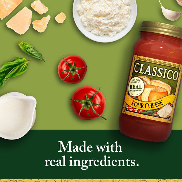 Classico Four Cheese Tomato Spaghetti Pasta Sauce