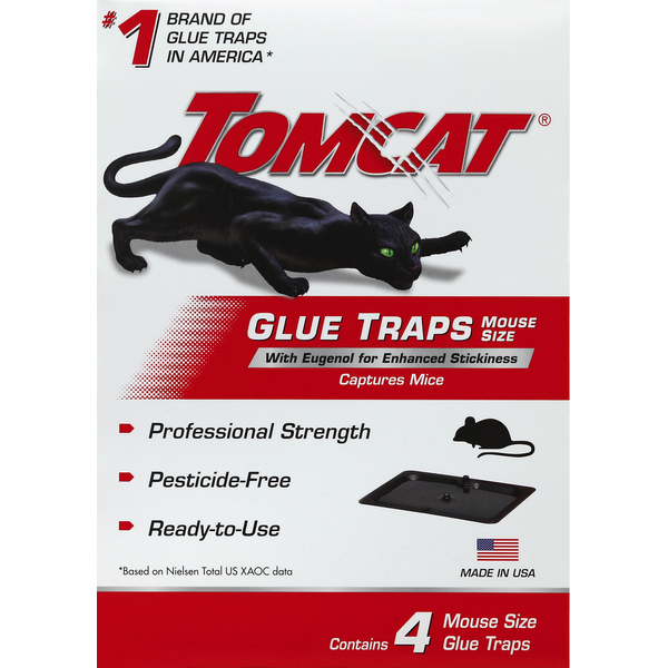 Tomcat Glue Traps, Mouse Size