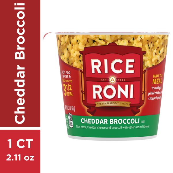 Rice-A-Roni Rice, Cheddar Broccoli Flavor