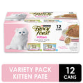 Purina Fancy Feast Grain Free Pate Wet Kitten Food Variety Pack, Kitten Classic Pate Collection Turkey & Whitefish
