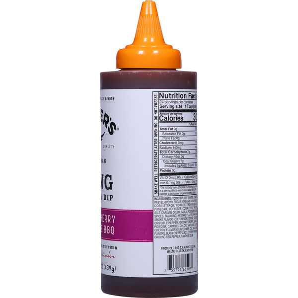 Kinder's Black Cherry Chipotle BBQ Wing Sauce & Dip