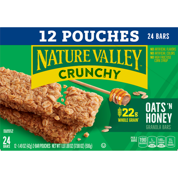 Nature Valley Oats 'n Honey Crunchy Granola Bars