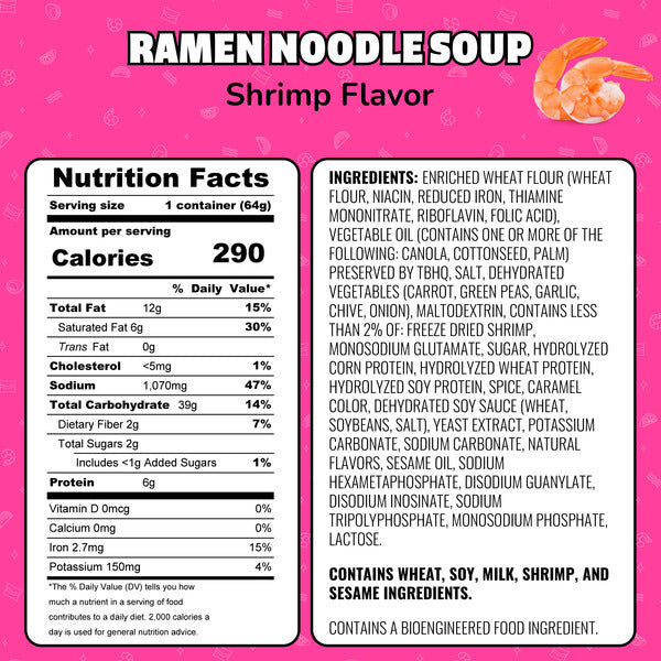Maruchan Instant Lunch Ramen Noodles Shrimp