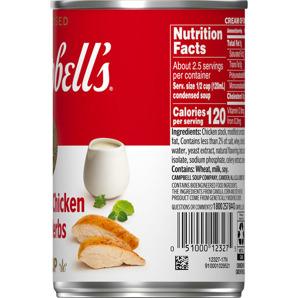 Campbell's Condensed Cream of Chicken with Herbs Soup