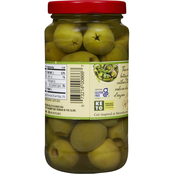 Mezzetta Olives, Castelvetrano, Pitted, Italian