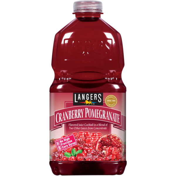 Langers Juice Cocktail, from Concentrate, Cranberry Pomegranate