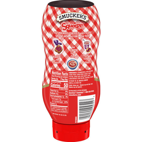 Smucker's Squeeze Strawberry Fruit Spread, 20 Ounces