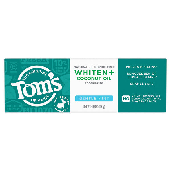 Tom's of Maine The Original Whiten + Coconut Oil Gentle Mint Toothpaste