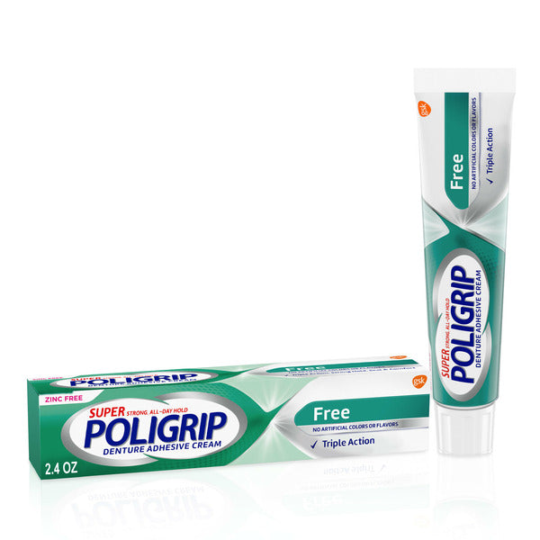 Poligrip Additive Free Denture Adhesive Cream
