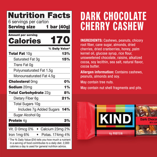 KIND Dark Chocolate Cherry Cashew