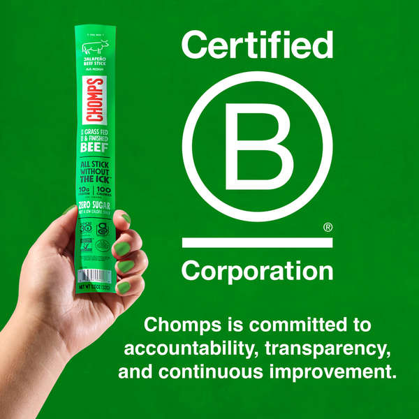 Chomps Grass-Fed Jalapeno Beef, Medium