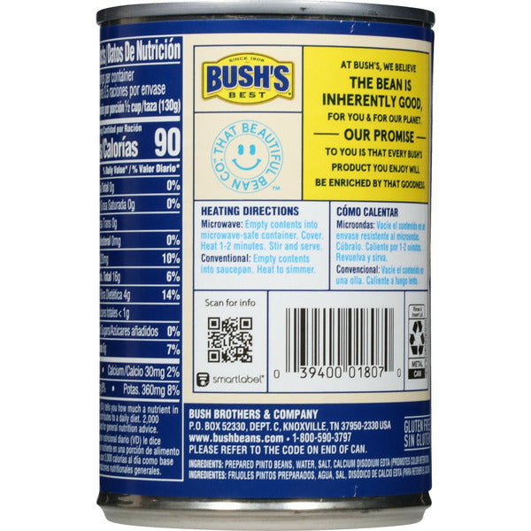 Bush's Best Reduced Sodium Pinto Beans