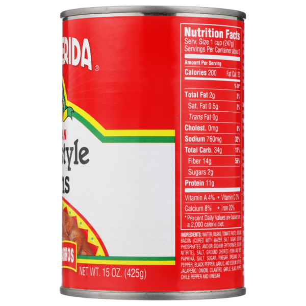La Preferida Mexican Homestyle Beans, Frijoles Charros