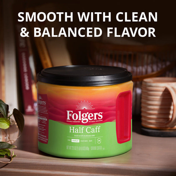 Folgers Half Caff Medium Roast Coffee