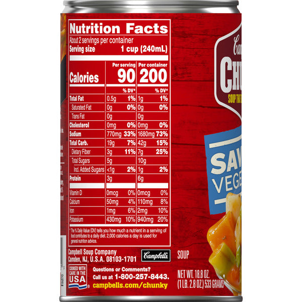 Campbell's Savory Vegetable Soup