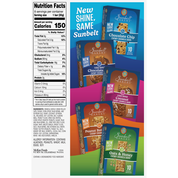 Sunbelt Bakery Chewy Sweet & Salty Peanut Granola Bars