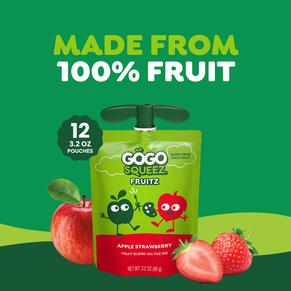 GoGo Squeez Apple Strawberry Applesauce and Fruit Puree