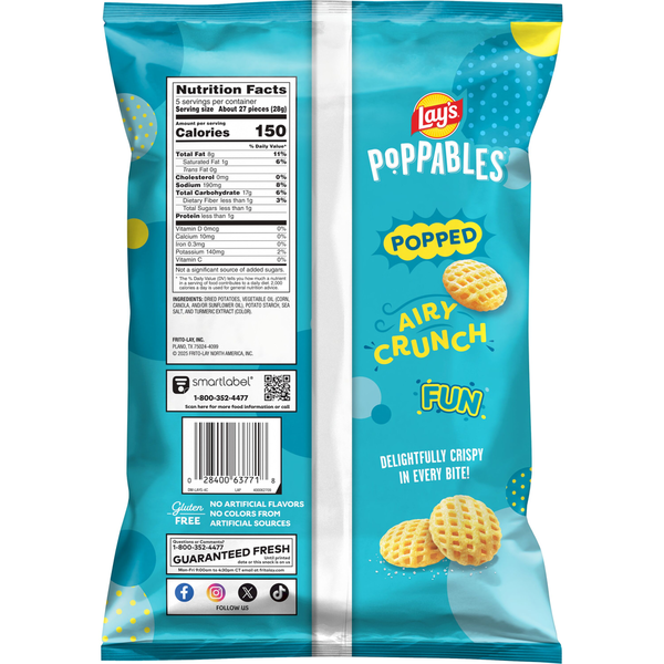 Lay's Poppables Sea Salt Potato Snacks