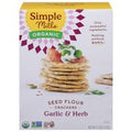 Simple Mills Organic Seed Flour Crackers, Garlic ...
️