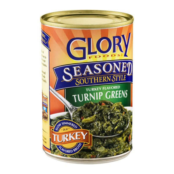 Glory Foods Seasoned Southern Style Turkey Flavored Turnip Greens