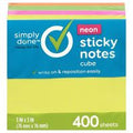 Simply Done Neon Cube Sticky Notes️