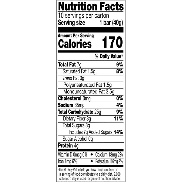 KIND Healthy Grains Energy Peanut Butter Dark Chocolate Snack Bars, 10 Count, Cardboard Box