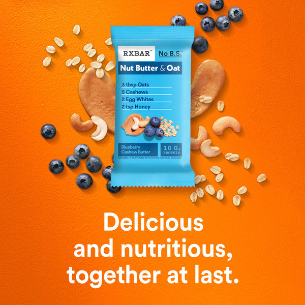 RXBAR Nut Butter & Oat Blueberry Cashew Butter Bars 5 Count