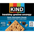 KIND Dark Chocolate Chunk Healthy Grains Energy Bars, 10 Count, 1 Cardboard Box