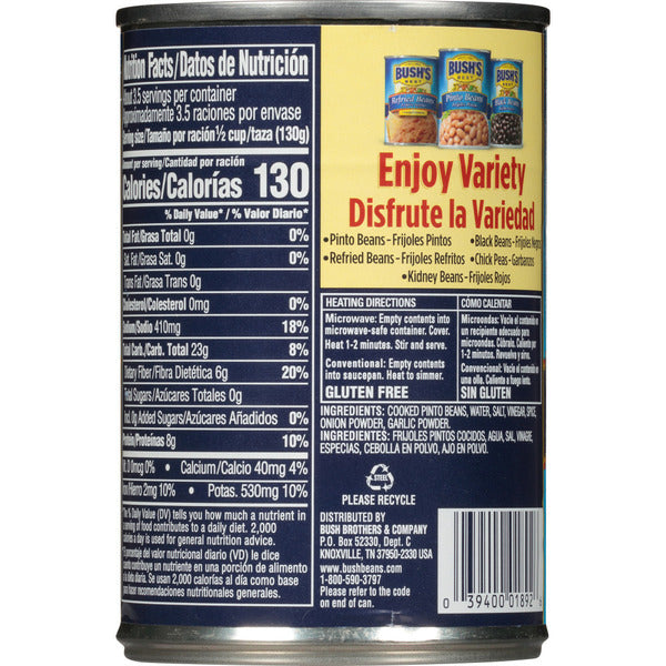 Bush's Best Fat Free Refried Beans