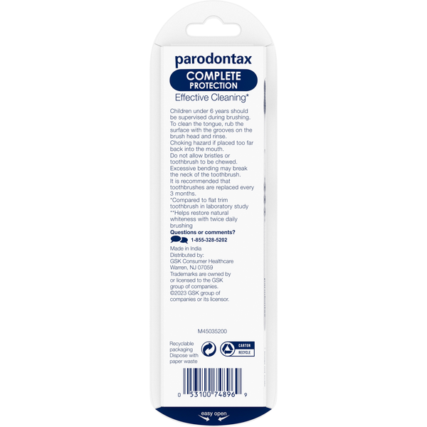 parodontax Toothbrushes, Complete Protection, Soft
