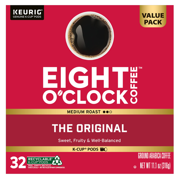 Eight O’Clock The Original Medium Roast Ground Coffee Value Pack K-Cup Pods
