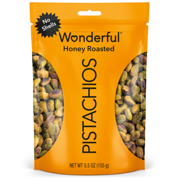 Wonderful No Shells Honey Roasted Pistachios