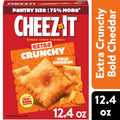 Cheez-It Extra Crunchy Bold Cheddar Cheese Crackers, Baked Snack Crackers, 12.4 oz