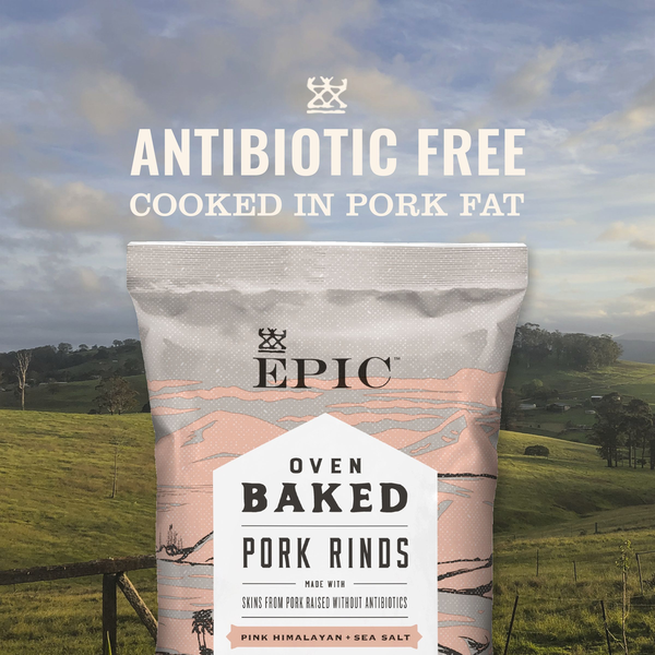 EPIC Pink Himalayan and Sea Salt Baked Pork Rinds