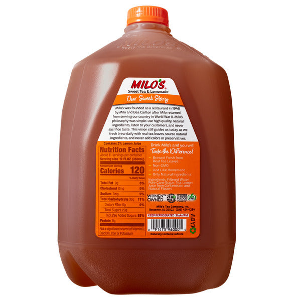 Milo's Sweet Iced Tea, & Lemonade