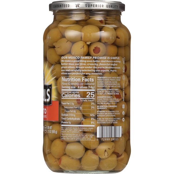 Pearls Pimiento Stuffed Manzanilla Olives