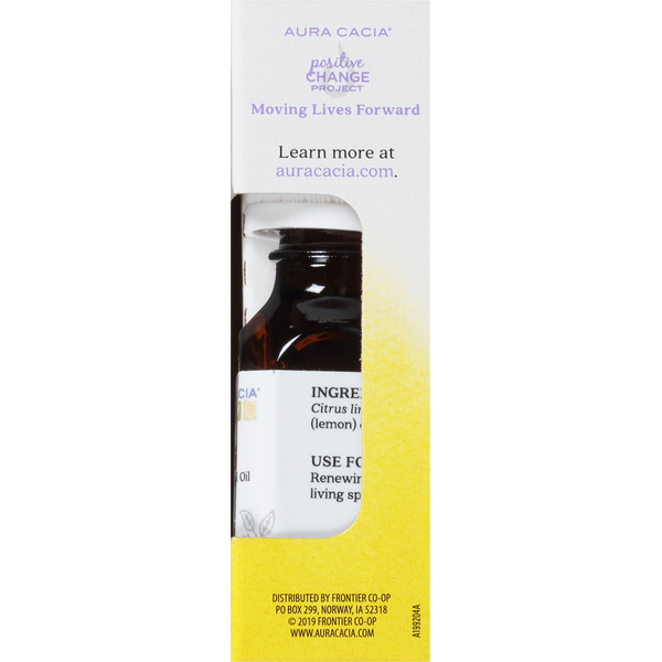 Aura Cacia Pure Essential Oil, Lemon, Renewing