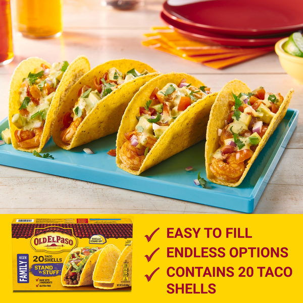 Old El Paso Stand 'N Stuff Family Size Taco Shells