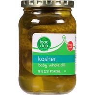 Food Club Pickles, Baby Whole Dill, Kosher️