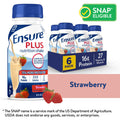 Ensure Plus Nutrition Shake Strawberry Ready-to-Drink Bottles